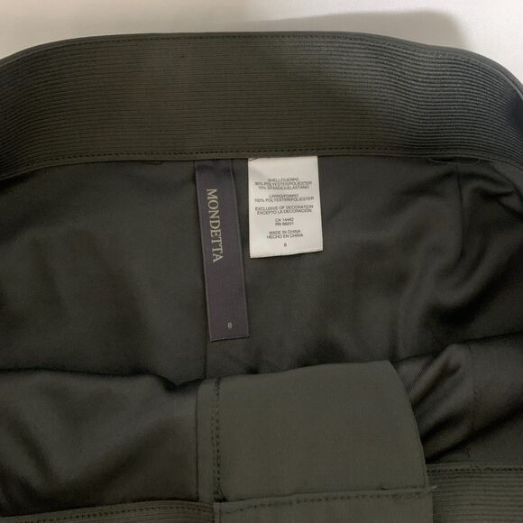 Mondetta Women's Lined Tailored Pant High-Rise Comfort Stretch Size 8 green - Picture 8 of 11